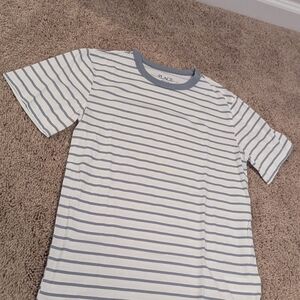 Place Kids Tee with Blue and White Stripes
